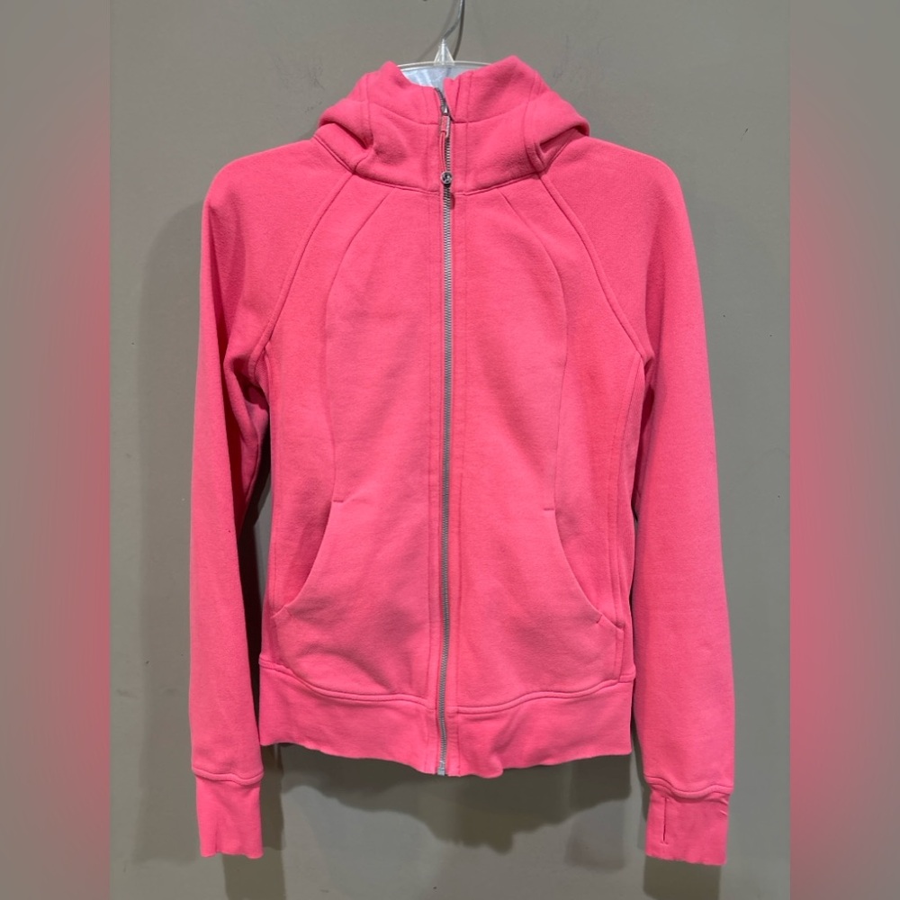 Lululemon Scuba Full-Zip Hoodie – Size 4  Pink